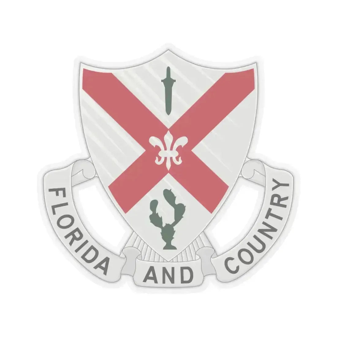 124th Infantry Regiment (U.S. Army) STICKER Vinyl Kiss-Cut Decal 3 Inch Transparent - The Sticker Space