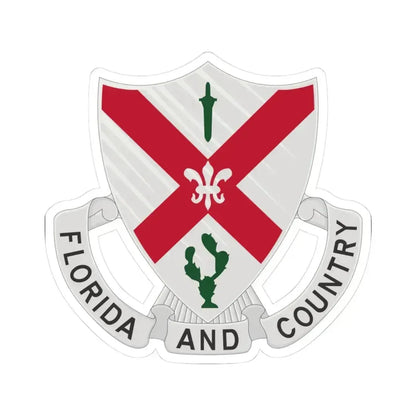 124th Infantry Regiment (U.S. Army) STICKER Vinyl Kiss-Cut Decal 3 Inch White - The Sticker Space