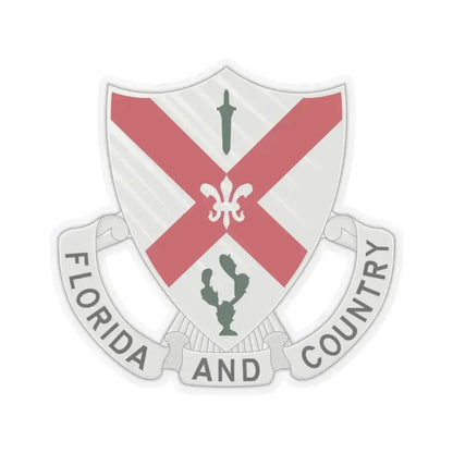 124th Infantry Regiment (U.S. Army) STICKER Vinyl Kiss-Cut Decal 4 Inch Transparent - The Sticker Space