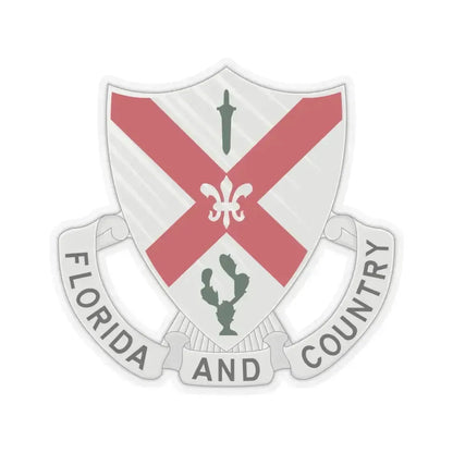 124th Infantry Regiment (U.S. Army) STICKER Vinyl Kiss-Cut Decal 6 Inch Transparent - The Sticker Space