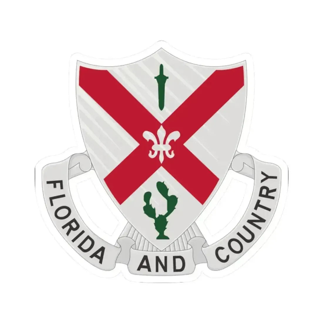 124th Infantry Regiment (U.S. Army) STICKER Vinyl Kiss-Cut Decal - The Sticker Space