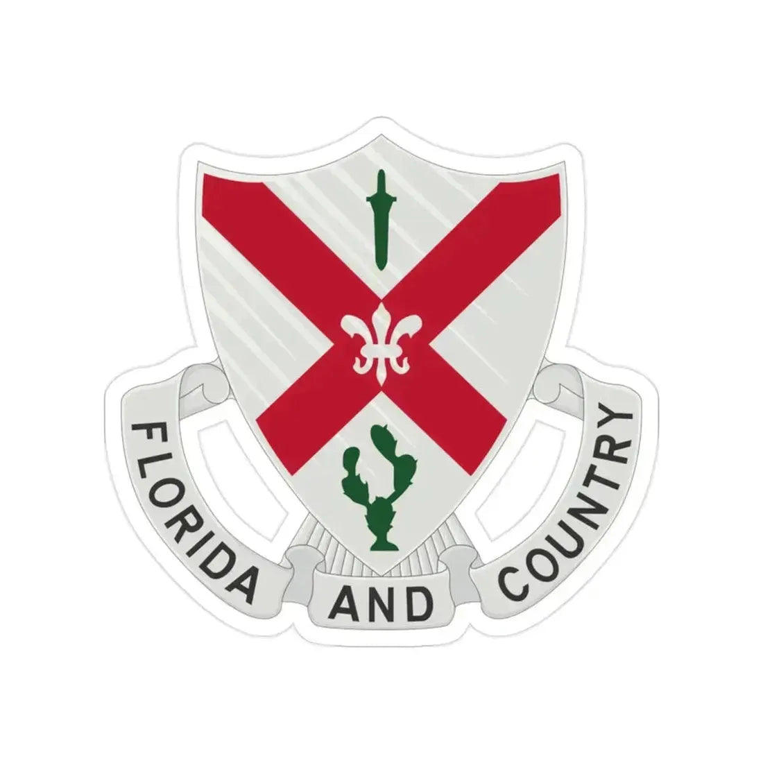 124th Infantry Regiment (U.S. Army) Transparent STICKER Die-Cut Vinyl Decal 2 Inch - The Sticker Space