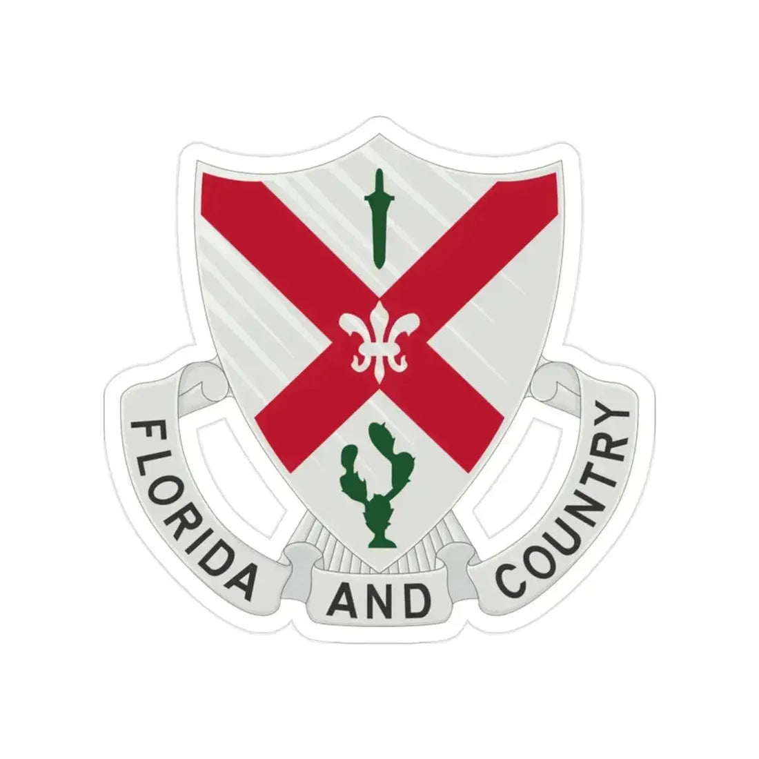 124th Infantry Regiment (U.S. Army) Transparent STICKER Die-Cut Vinyl Decal 2 Inch - The Sticker Space