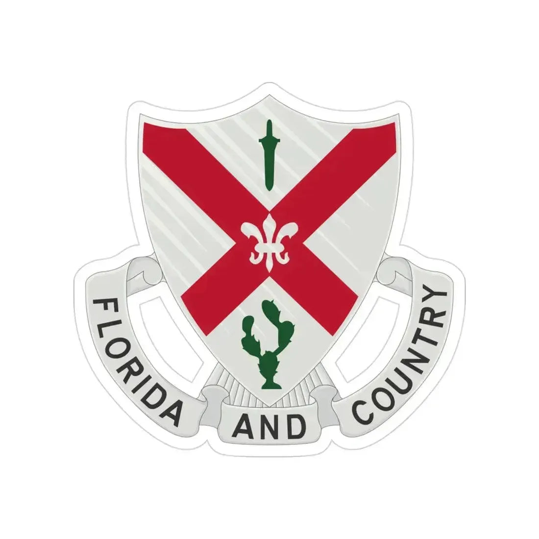 124th Infantry Regiment (U.S. Army) Transparent STICKER Die-Cut Vinyl Decal 3 Inch - The Sticker Space