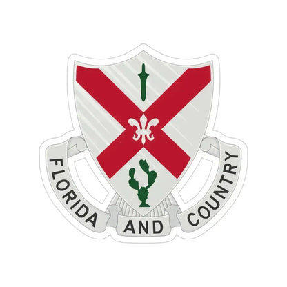 124th Infantry Regiment (U.S. Army) Transparent STICKER Die-Cut Vinyl Decal 4 Inch - The Sticker Space