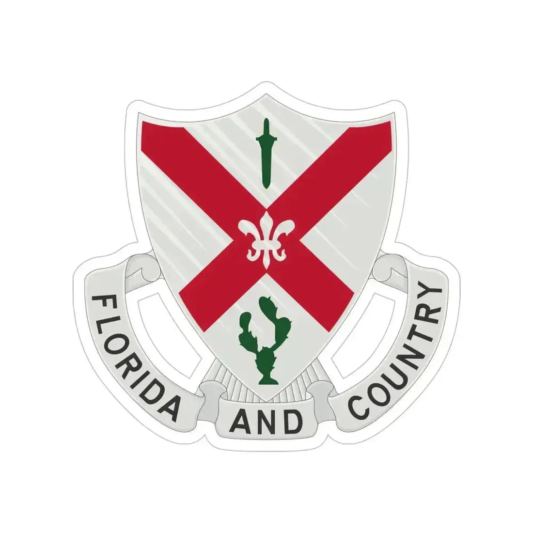 124th Infantry Regiment (U.S. Army) Transparent STICKER Die-Cut Vinyl Decal - The Sticker Space