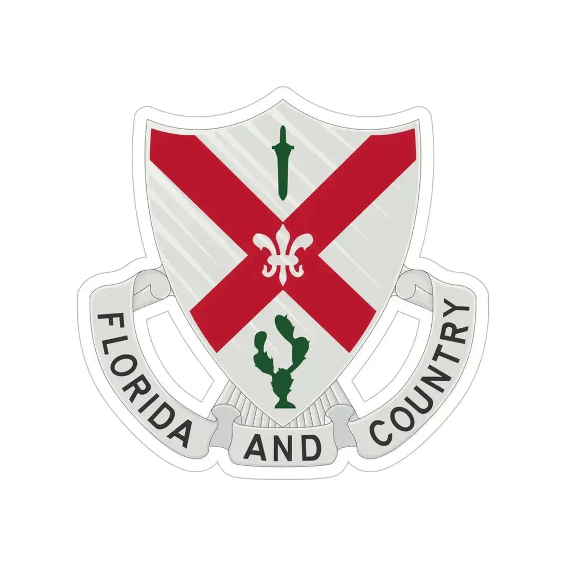 124th Infantry Regiment (U.S. Army) Transparent STICKER Die-Cut Vinyl Decal - The Sticker Space