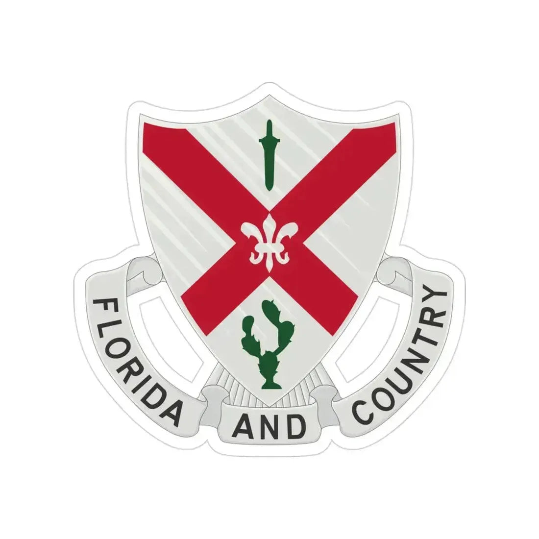 124th Infantry Regiment (U.S. Army) Transparent STICKER Die-Cut Vinyl Decal - The Sticker Space