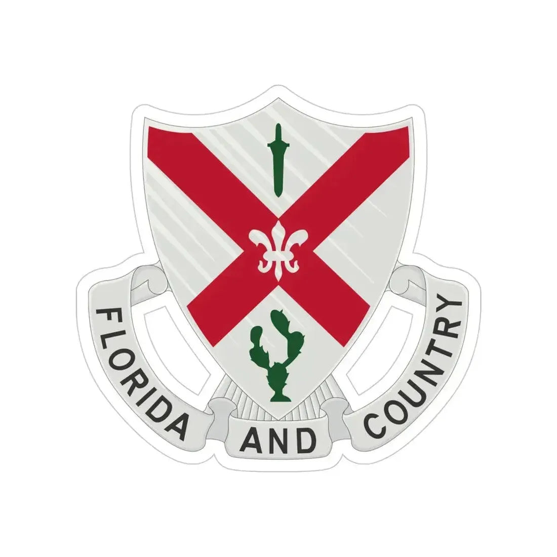 124th Infantry Regiment (U.S. Army) Transparent STICKER Die-Cut Vinyl Decal - The Sticker Space