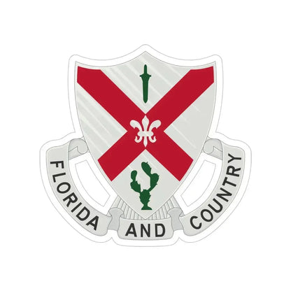 124th Infantry Regiment (U.S. Army) Transparent STICKER Die-Cut Vinyl Decal - The Sticker Space