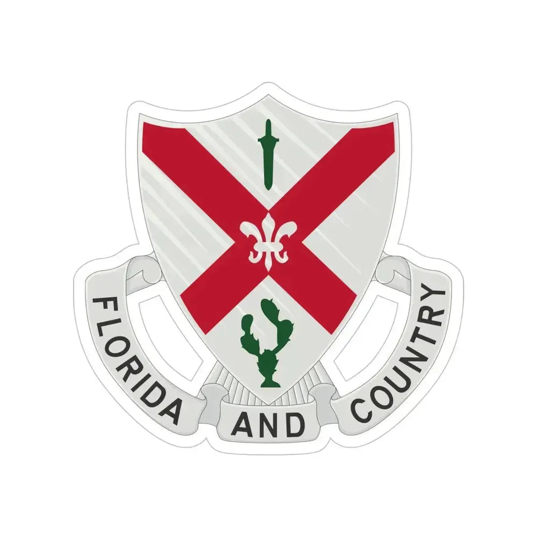 124th Infantry Regiment (U.S. Army) Transparent STICKER Die-Cut Vinyl Decal - The Sticker Space