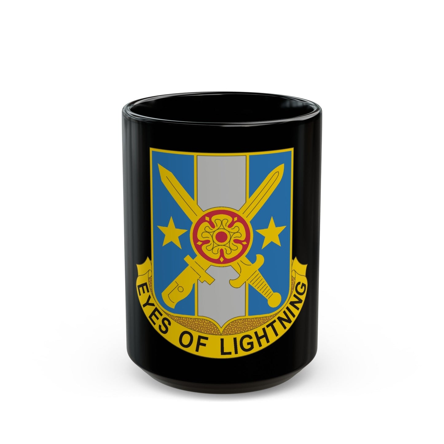 125 Military Intelligence Battalion (U.S. Army) Black Coffee Mug-15oz-The Sticker Space