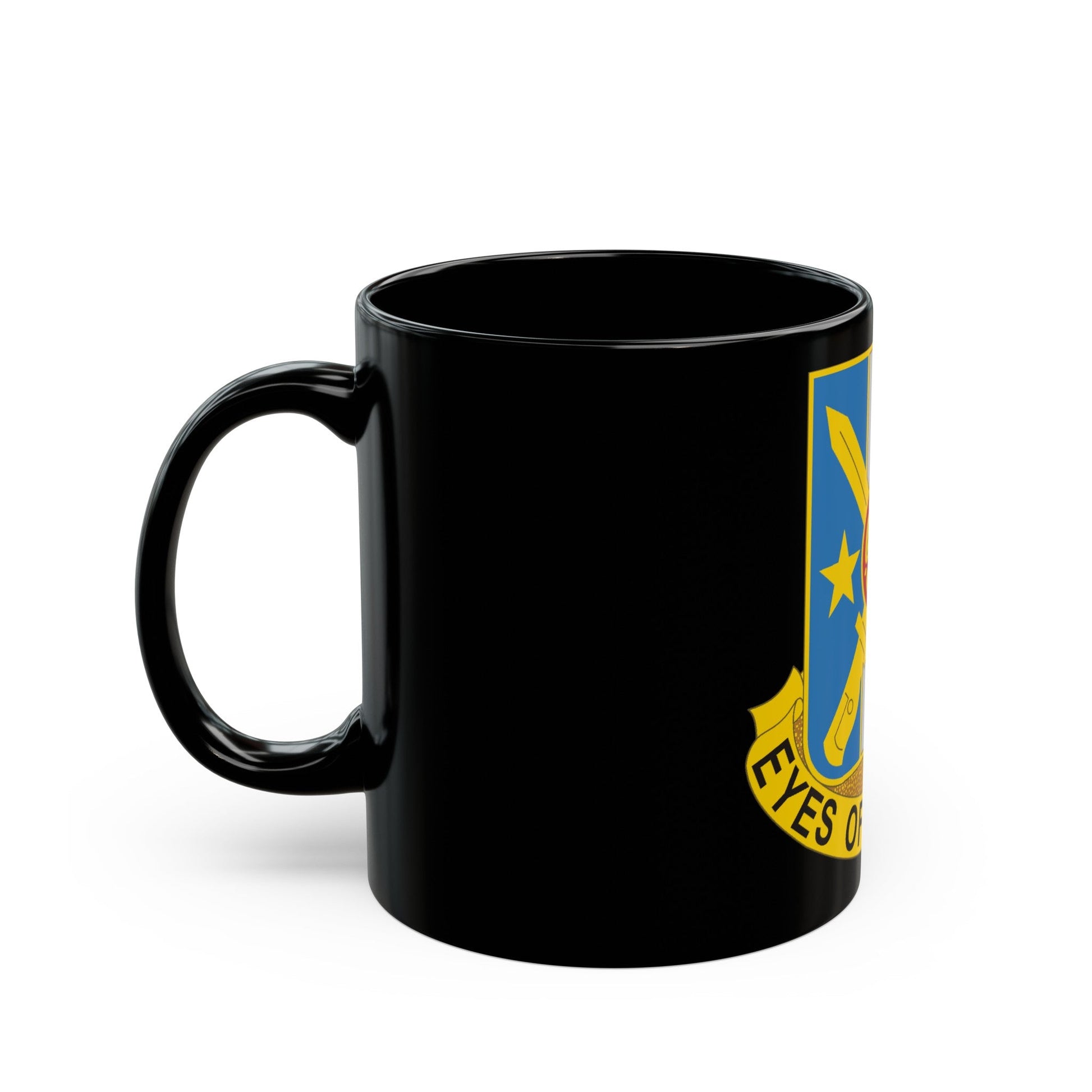 125 Military Intelligence Battalion (U.S. Army) Black Coffee Mug-The Sticker Space