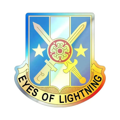 125 Military Intelligence Battalion (U.S. Army) Holographic STICKER Die-Cut Vinyl Decal 3 Inch Holographic - The Sticker Space