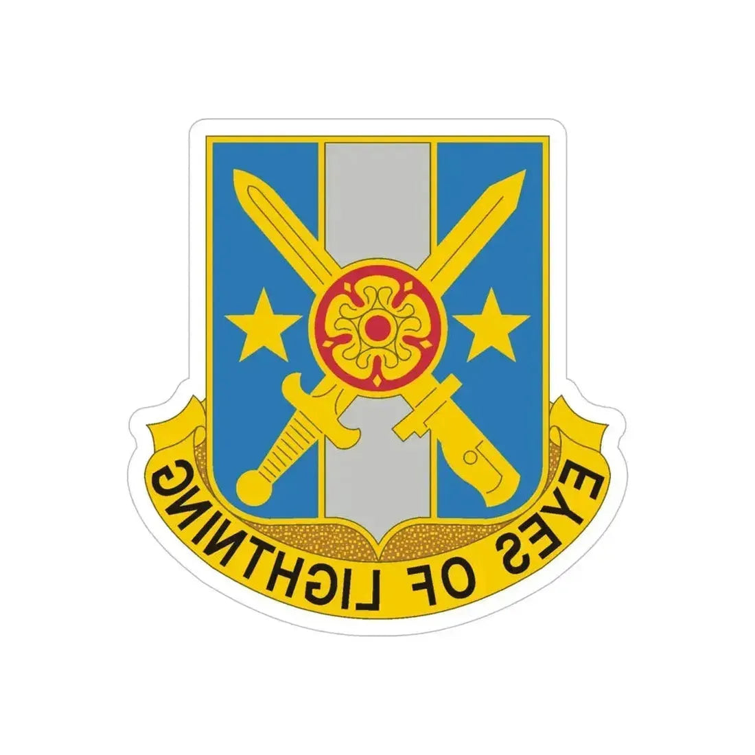 125 Military Intelligence Battalion (U.S. Army) REVERSE PRINT Transparent Die-Cut STICKER - The Sticker Space