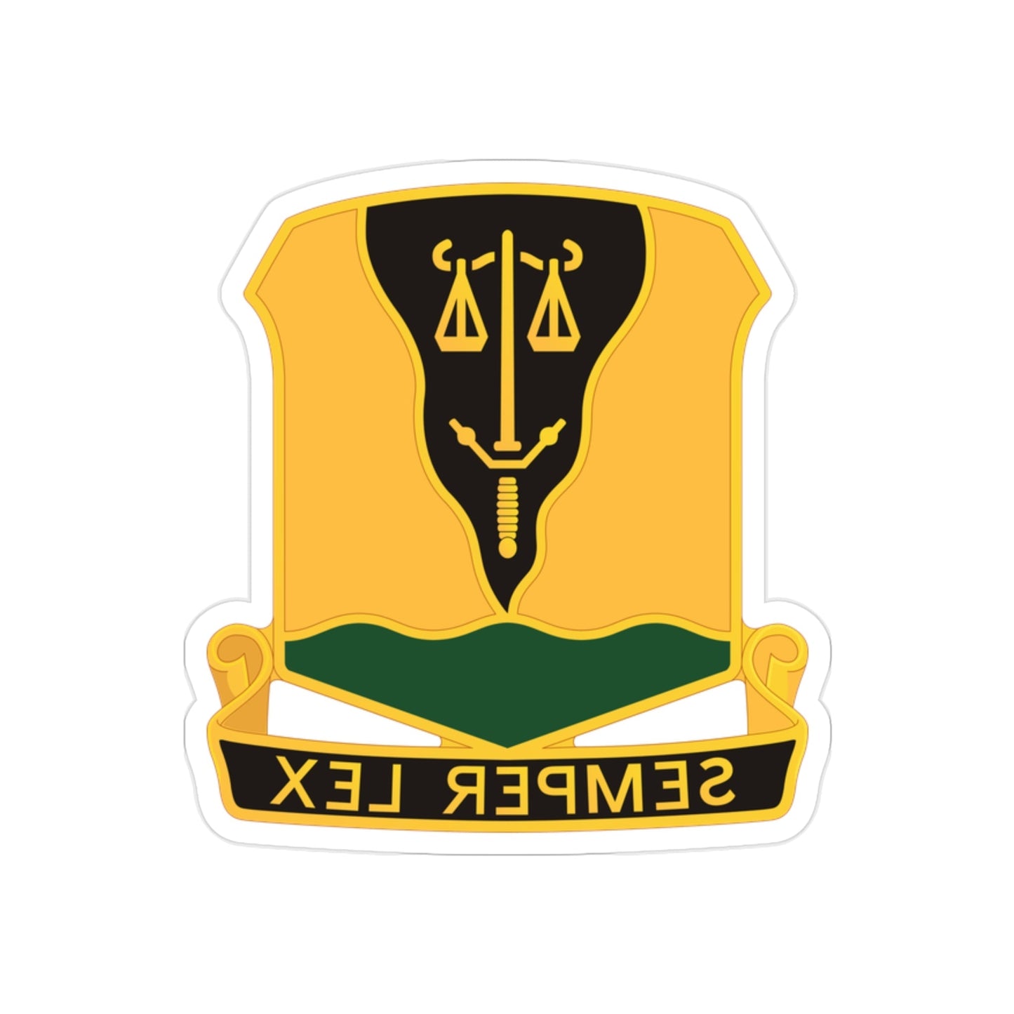 125 Military Police Battalion (U.S. Army) REVERSE PRINT Transparent STICKER-2 Inch-The Sticker Space