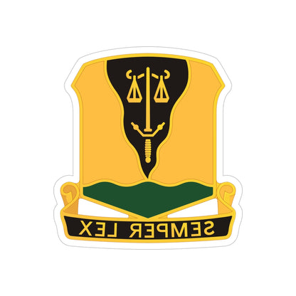 125 Military Police Battalion (U.S. Army) REVERSE PRINT Transparent STICKER-5 Inch-The Sticker Space