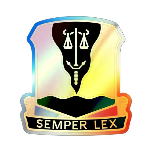 125 Military Police Battalion (U.S. Army) Holographic STICKER Die-Cut Vinyl Decal 6 Inch Holographic - The Sticker Space