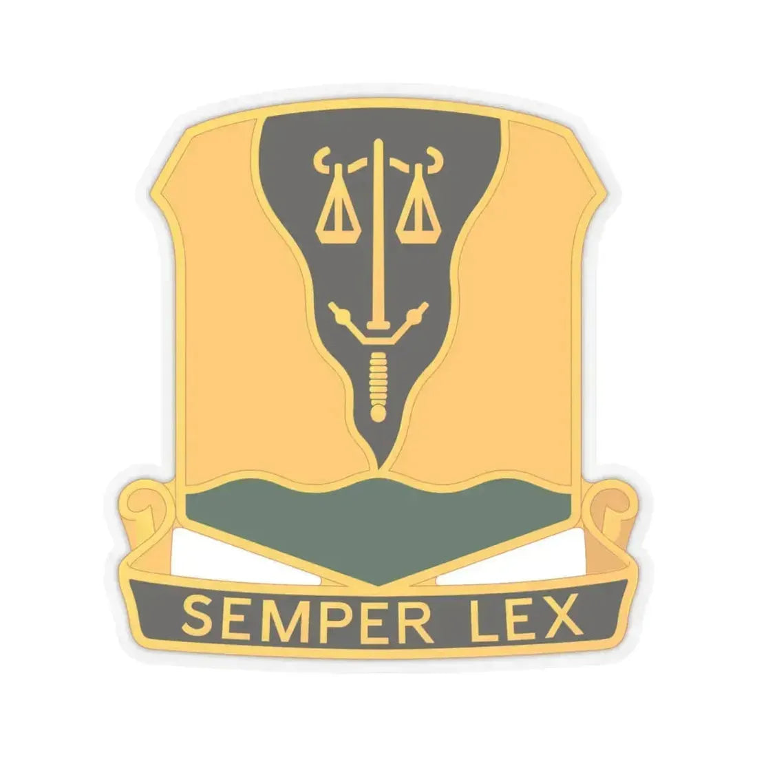 125 Military Police Battalion (U.S. Army) STICKER Vinyl Kiss-Cut Decal 4 Inch Transparent - The Sticker Space