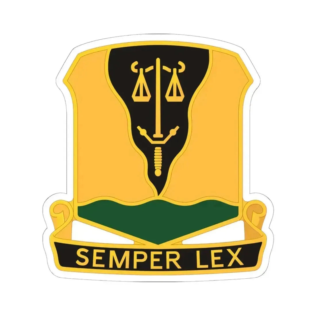 125 Military Police Battalion (U.S. Army) STICKER Vinyl Kiss-Cut Decal 6 Inch White - The Sticker Space