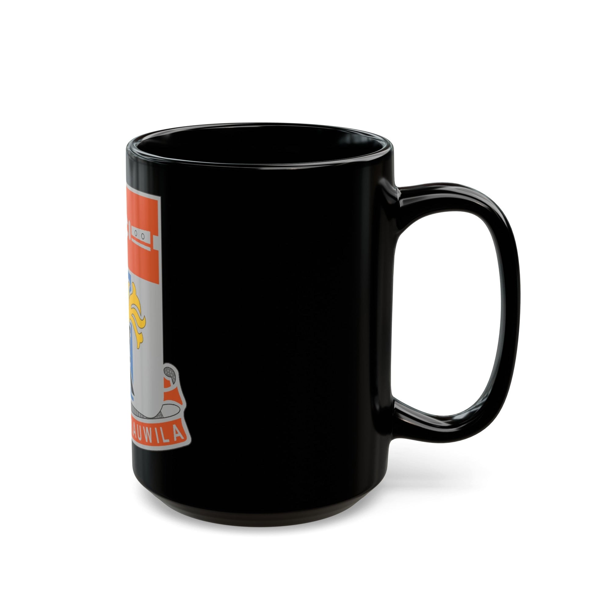 125 Signal Battalion (U.S. Army) Black Coffee Mug-The Sticker Space