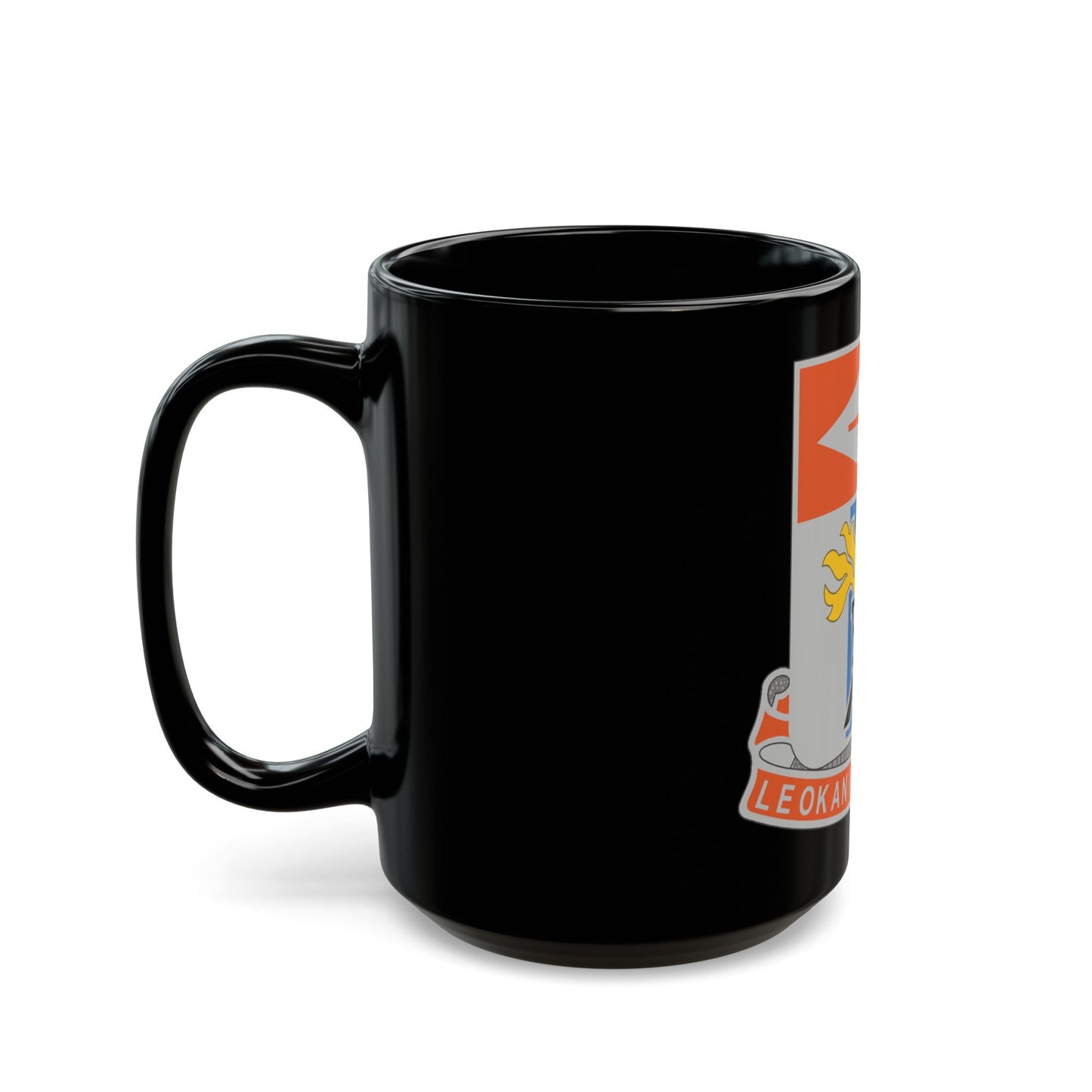 125 Signal Battalion (U.S. Army) Black Coffee Mug-The Sticker Space