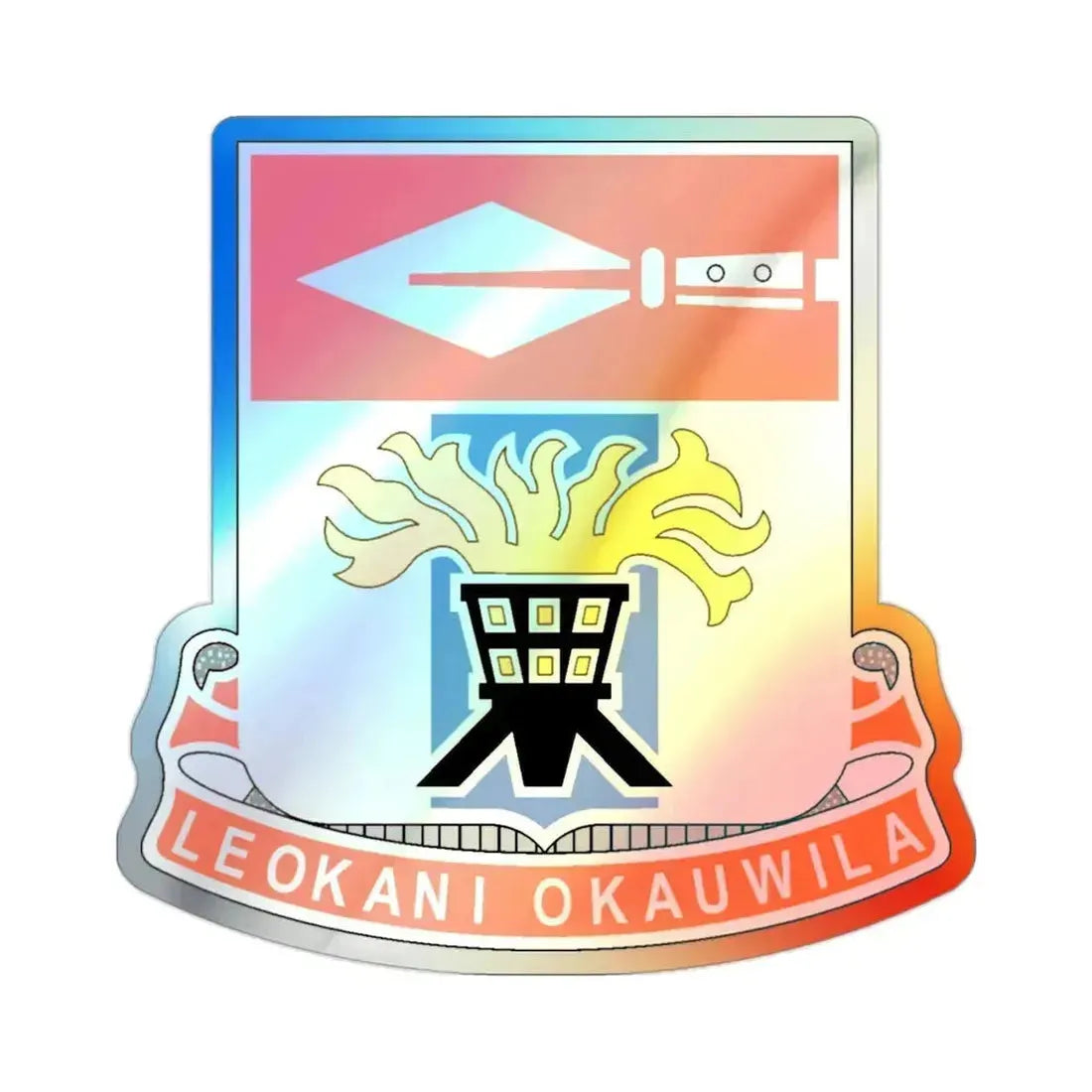 125 Signal Battalion (U.S. Army) Holographic STICKER Die-Cut Vinyl Decal - The Sticker Space