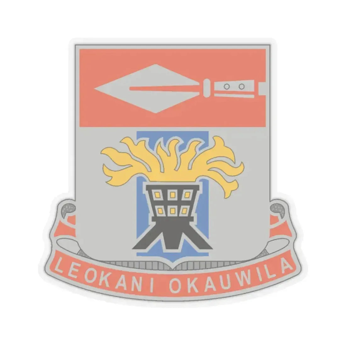 125 Signal Battalion (U.S. Army) STICKER Vinyl Kiss-Cut Decal 2 Inch Transparent - The Sticker Space