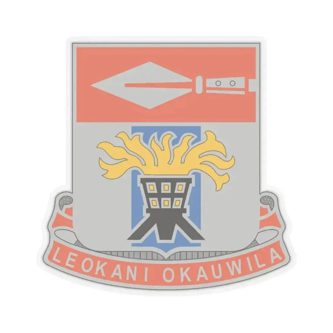 125 Signal Battalion (U.S. Army) STICKER Vinyl Kiss-Cut Decal 4 Inch Transparent - The Sticker Space