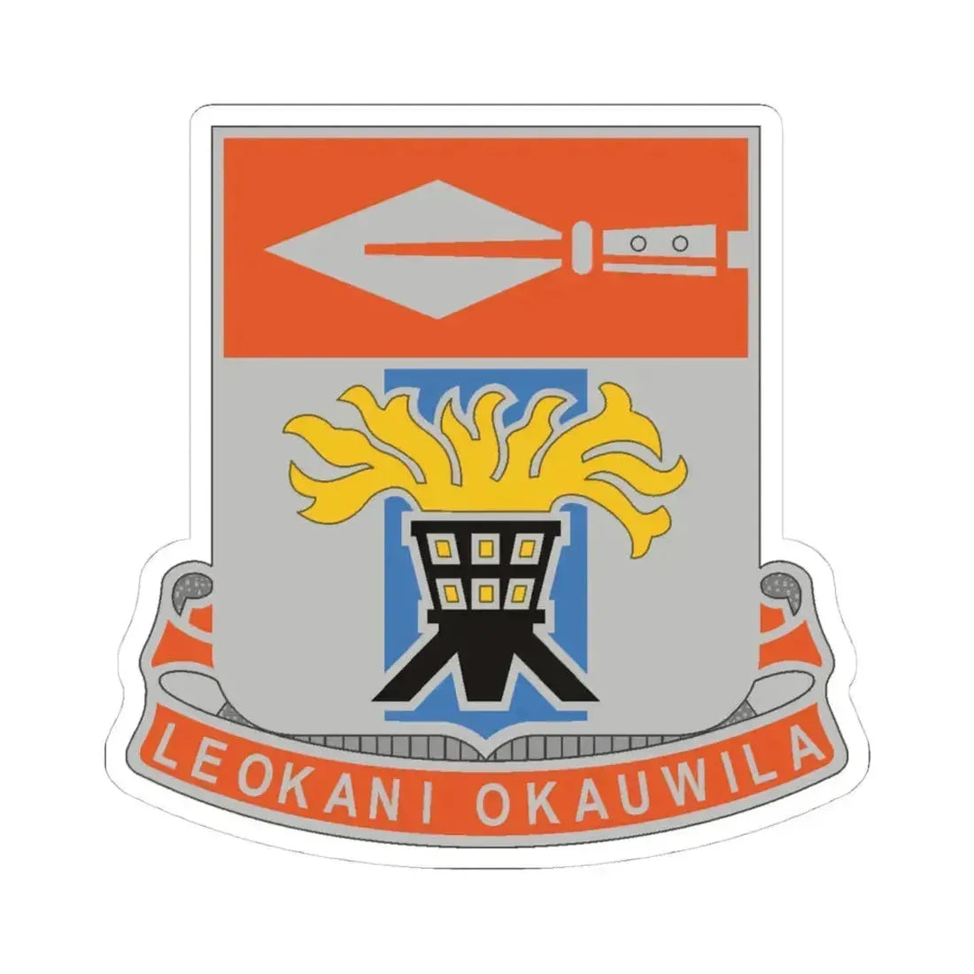 125 Signal Battalion (U.S. Army) STICKER Vinyl Kiss-Cut Decal 4 Inch White - The Sticker Space