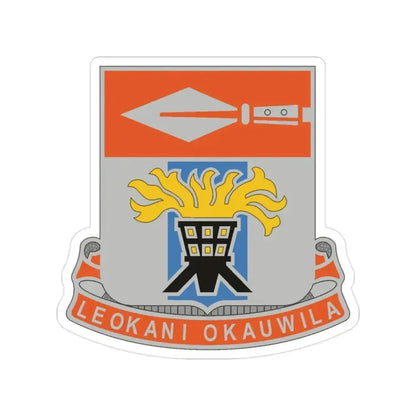 125 Signal Battalion (U.S. Army) Transparent STICKER Die-Cut Vinyl Decal 2 Inch - The Sticker Space