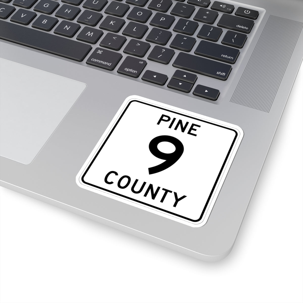 Pine County Route 9 MN (Minnesota) (Road Sign) STICKER Vinyl Kiss-Cut Decal