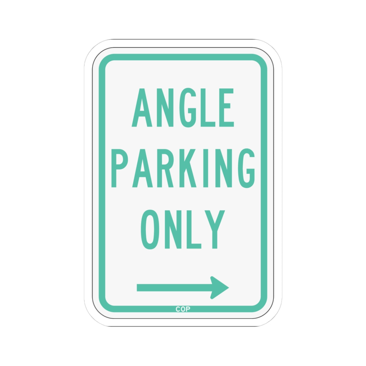 PBOT Road sign P4620R (Oregon) (Road Sign) STICKER Vinyl Kiss-Cut Decal