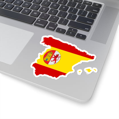 Flag-map of First Spanish Republic (Spain) STICKER Vinyl Kiss-Cut Decal