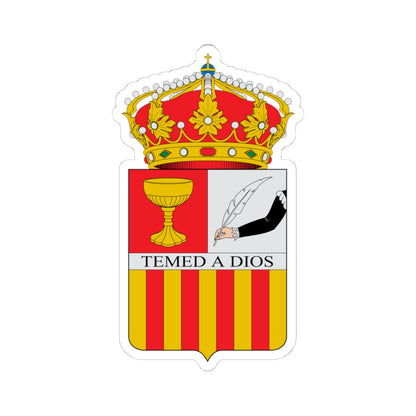 Escudo de Calcena (Spain) (Coat of Arms) STICKER Vinyl Kiss-Cut Decal