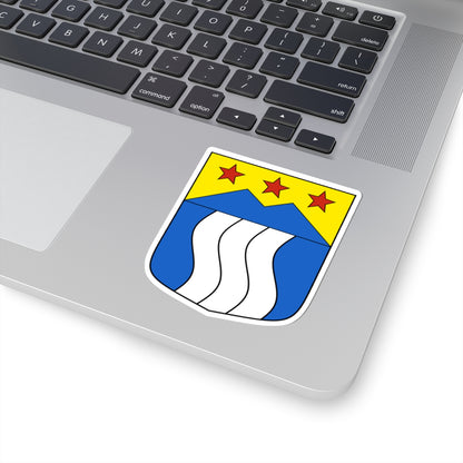 Riederalp-blazon (Switzerland) (Coat of Arms) STICKER Vinyl Kiss-Cut Decal