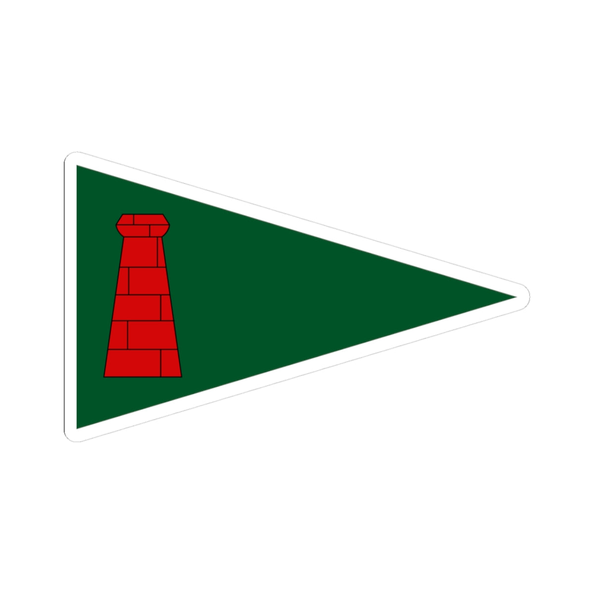 Burgee of Cargreen Yacht Club (United Kingdom) STICKER Vinyl Kiss-Cut Decal