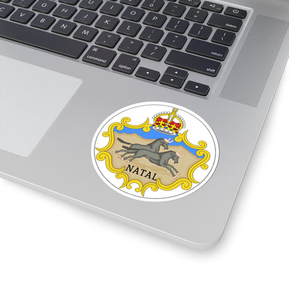 Badge of the Natal Colony 1875-1907 (South Africa) (Coat of Arms) STICKER Vinyl Kiss-Cut Decal