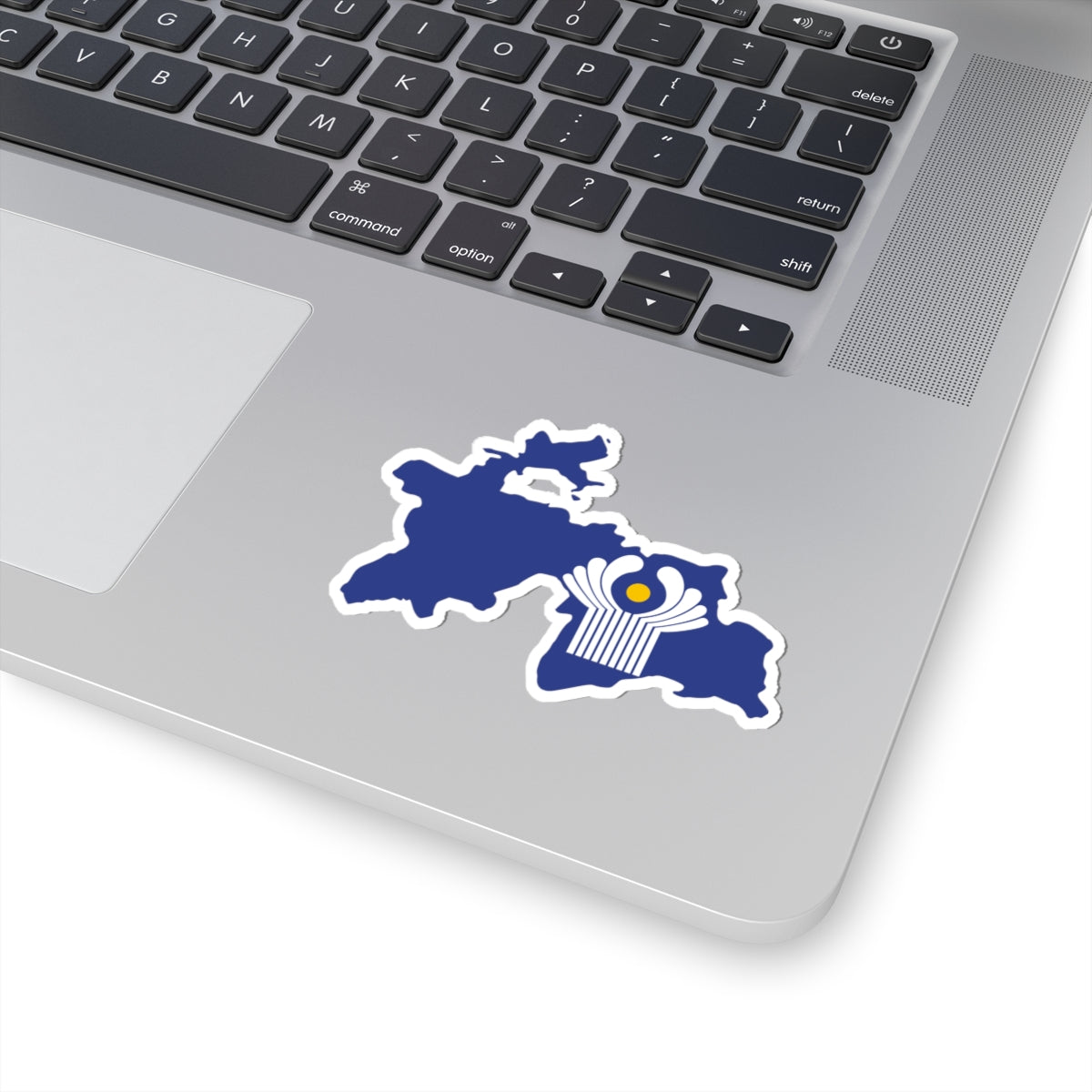 Flag-map of Tajikistan CIS (Tajikistan) STICKER Vinyl Kiss-Cut Decal