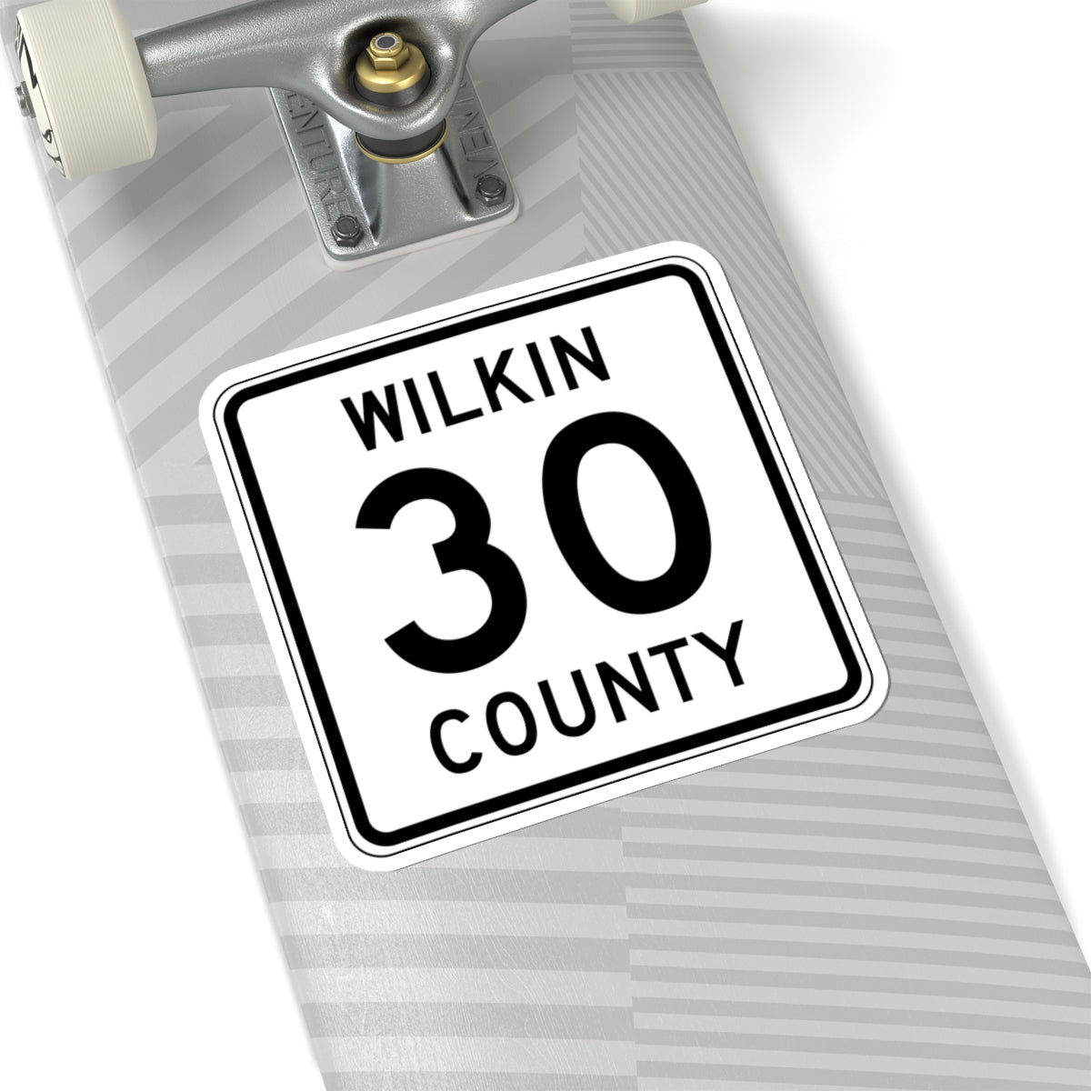 Wilkin County Route 30 MN (Minnesota) (Road Sign) STICKER Vinyl Kiss-Cut Decal