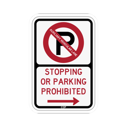 PBOT Road sign P1305R (Oregon) (Road Sign) STICKER Vinyl Kiss-Cut Decal