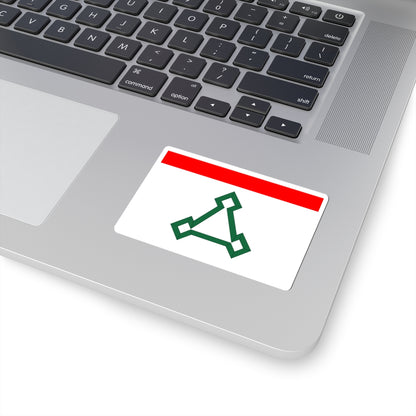 Flag of Volokolamsk city Moscow oblast (Russia) STICKER Vinyl Kiss-Cut Decal