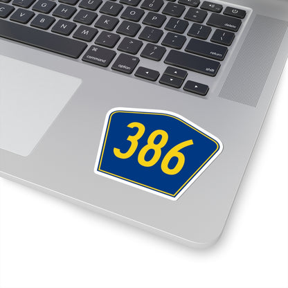 PR secondary 386 (Puerto Rico) (Road Sign) STICKER Vinyl Kiss-Cut Decal