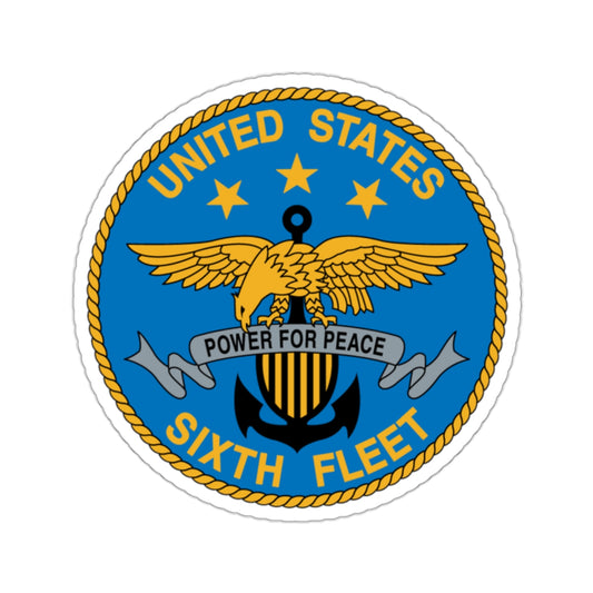 United States Sixth Fleet (U.S. Navy) STICKER Vinyl Kiss-Cut Decal