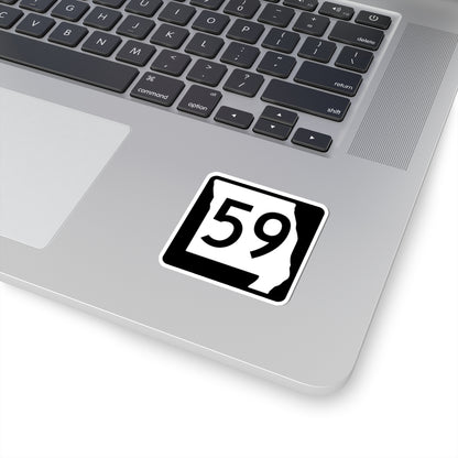 MO-59 (Missouri) (Road Sign) STICKER Vinyl Kiss-Cut Decal