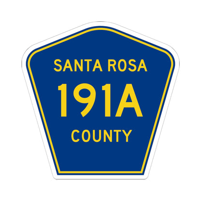 Santa Rosa County 191A (Florida) (Road Sign) STICKER Vinyl Kiss-Cut Decal