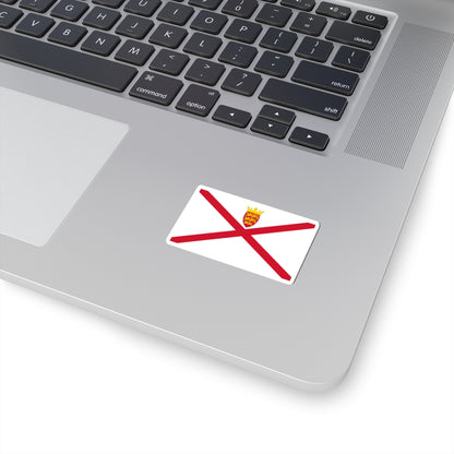 Flag of Jersey (United Kingdom) STICKER Vinyl Kiss-Cut Decal