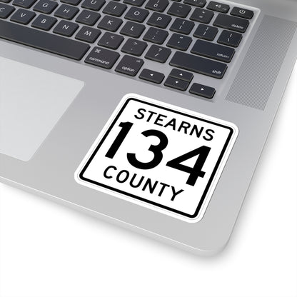 Stearns County Route 134 (Minnesota) (Road Sign) STICKER Vinyl Kiss-Cut Decal