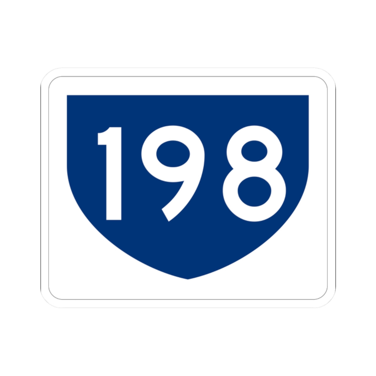PR primary 198 (Puerto Rico) (Road Sign) STICKER Vinyl Kiss-Cut Decal
