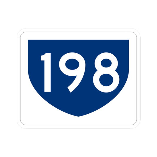 PR primary 198 (Puerto Rico) (Road Sign) STICKER Vinyl Kiss-Cut Decal